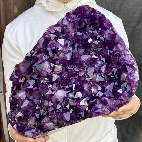 Natural  Amethyst Quartz Purple Crystal Cluster Healing Stones Specimen Home Decoration Crafts Decoration Yososo Mart