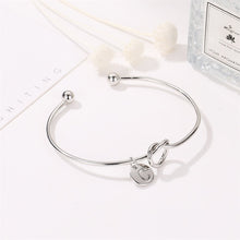 Load image into Gallery viewer, Alloy Initial Letter Bowknot Personalized Charm Bracelet Yososo Mart
