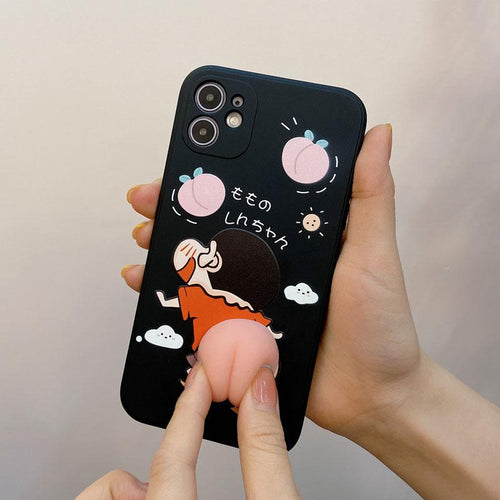 Universal 3D Cute Cartoon Butt Anti-Collision Car Stickers Phone Stickers - Yososo Mart