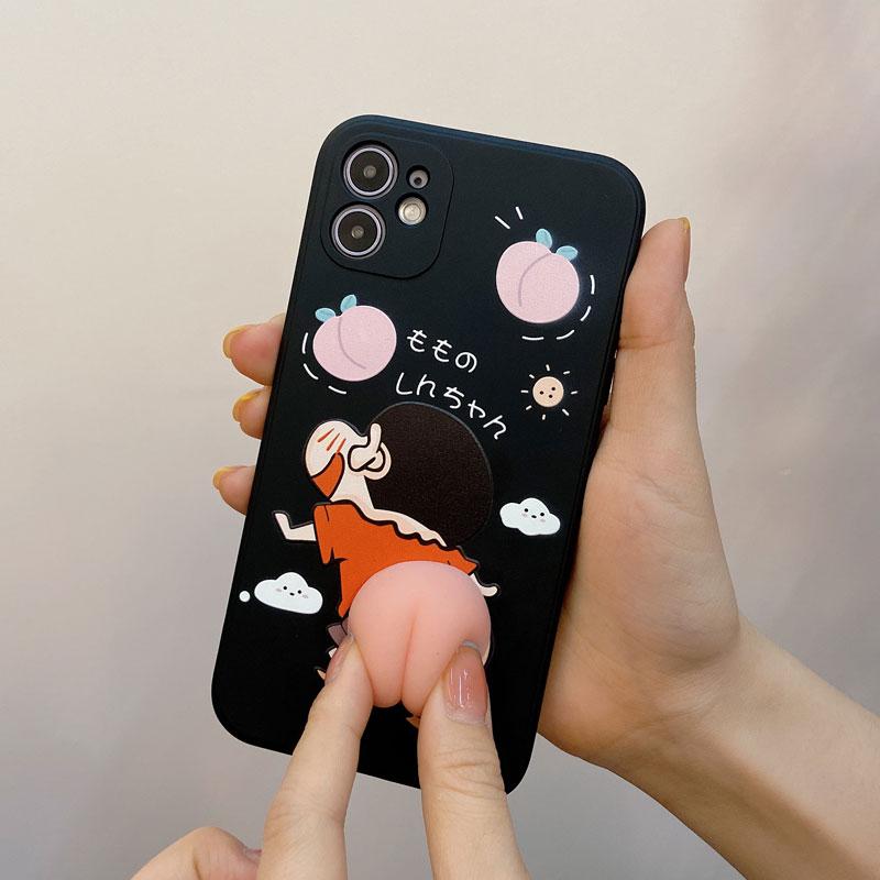 Universal 3D Cute Cartoon Butt Anti-Collision Car Stickers Phone Stickers Yososo Mart