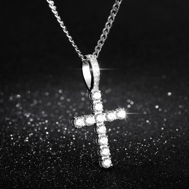 Diamond Cross Necklace Gold Silver Chain Yososo Mart