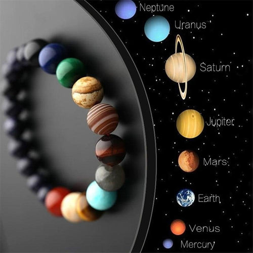Eight Planets Natural Stone Bracelets - Yososo Mart