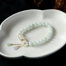 Load image into Gallery viewer, Natural Emerald Jade Bracelet &amp; Agate Beads Yososo Mart
