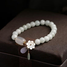 Load image into Gallery viewer, Natural Emerald Jade Bracelet &amp; Agate Beads Yososo Mart
