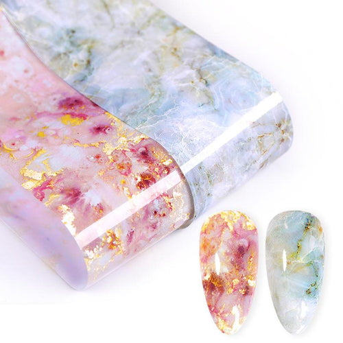 NeraPo™ Foil For Nails Stickers Marble Art Transfer - Yososo Mart