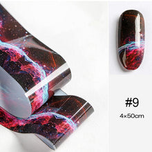 Carica l&#39;immagine nel visualizzatore di Gallery, NeraPo Marble Nail Art Transfer Foil Sticker 4X100CM Yososo Mart
