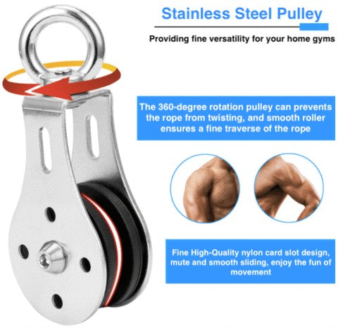 PulleyBud™ Home Gym Pulley Cable System DIY Home Workout Equipment