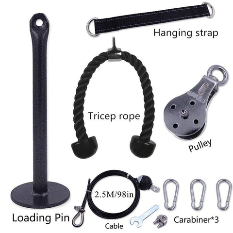 PulleyBud™ Home Gym Pulley Cable System DIY Home Workout Equipment