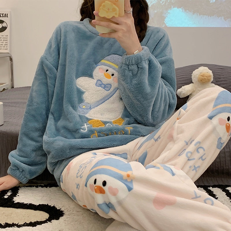 Polar Breeslie™  Winter Warm Flannel Wome Pajamas--Two-piece Set  🎁Best Xmas Gift Idea🎁 Yososo Mart