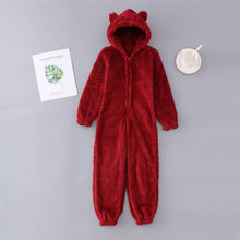 Carica l&#39;immagine nel visualizzatore di Gallery, Polar Breeslie™ Hooded Adult Bear Onesies Plush Pajamas 🎁Best Xmas Gift Idea🎁 - Yososo Mart
