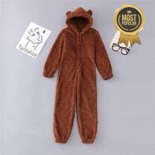 Cargar imagen en el visor de la galería, Polar Breeslie™ Hooded Adult Bear Onesies Plush Pajamas 🎁Best Xmas Gift Idea🎁 - Yososo Mart

