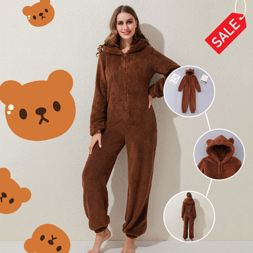 Polar Breeslie™ Hooded Adult Bear Onesies Plush Pajamas 🎁Best Xmas Gift Idea🎁 - Yososo Mart